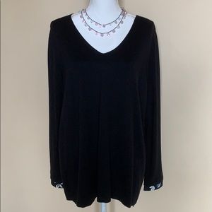 Black and floral top